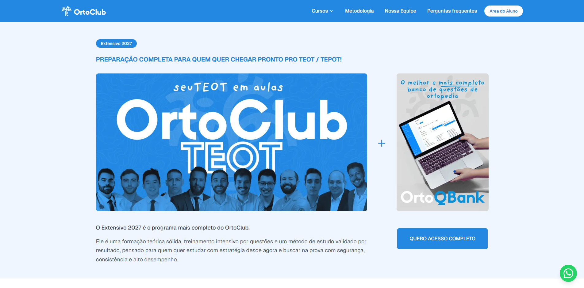 ORTOLUB — plataforma de ensino de ortopedia