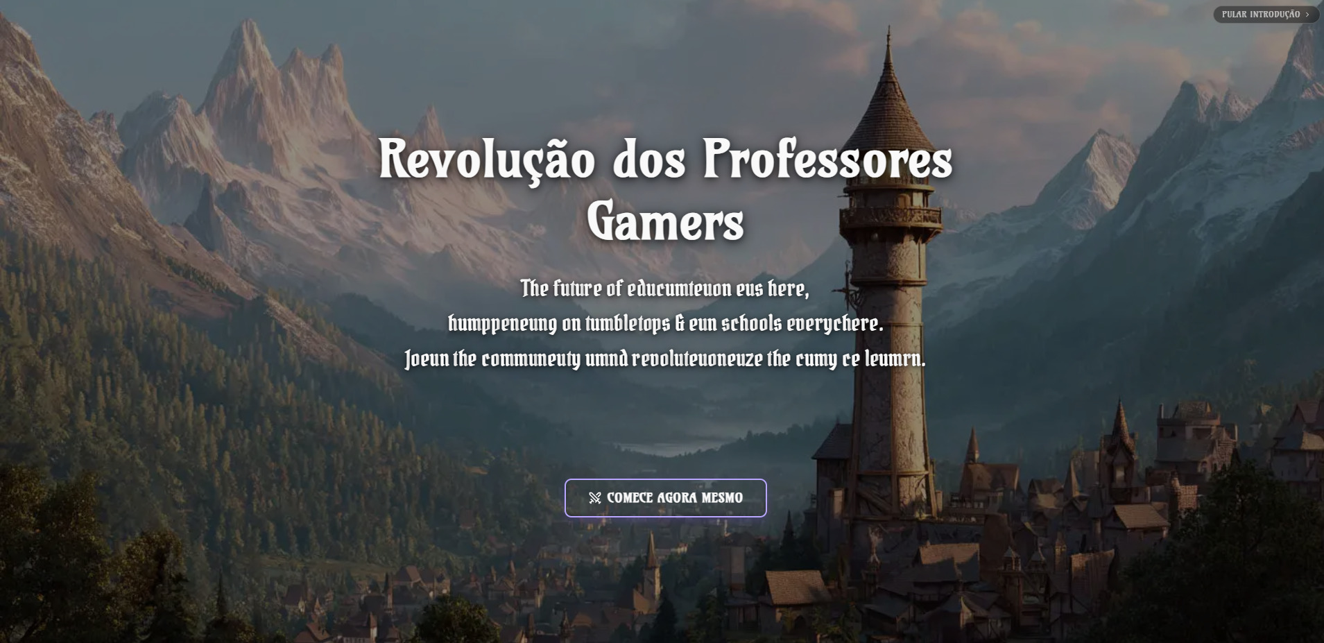 TEACHER GAMER — educação de jogos